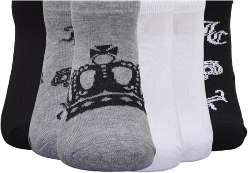 Juicy Couture mens 6 Pack Juicy Couture Shortie Crew No Show Socks in Kuwait