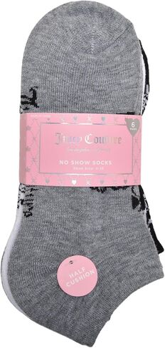 Juicy Couture mens 6 Pack Juicy Couture Shortie Crew No Show Socks in Kuwait