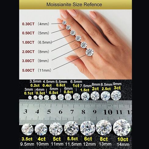 1 قطعة مويسانيتي 1ct ثلاثة أرواح ثلاثة أجيال خاتم الخطوبة وعد الخلود الدائري للنساء خواتم الزفاف مجوهرات هدية الصداقة وعد الأزياء والمجوهرات الجميلة هدايا عيد الحب in Kuwait