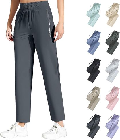 Comfys fit Pants for Women Over 50,StretchActive - Women's Ultra Stretch Ice Silk Comfort Straight/Jogging Pant in Kuwait
