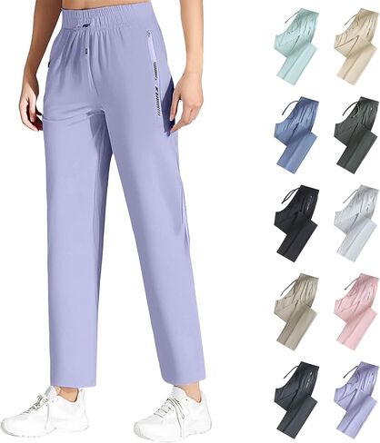 Comfys fit Pants for Women Over 50,StretchActive - Women's Ultra Stretch Ice Silk Comfort Straight/Jogging Pant in Kuwait