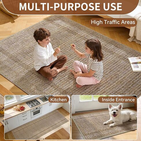 3x5 Kitchen Runner Non Slip Kitchen Rugs Mat, Washable Hallway Runner Rug Soft Long Low Pile Farmhouse Entryway Floor Mat for Bedroom Laundry Living Room Beside Rug in Saudi Arabia