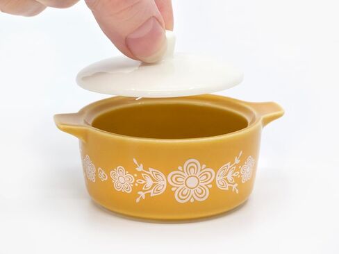 Ceramic Trinket Box with Lid – Butterfly Gold Vintage-Inspired Mini Casserole Jewelry Box, Pink Keepsake Box in Saudi Arabia