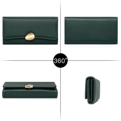 FALAN MULE Wallet for Women PU Leather Trifold Wallet Large Capacity Clutch Card Holder Purse in Saudi Arabia