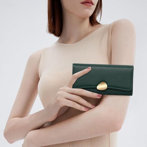 FALAN MULE Wallet for Women PU Leather Trifold Wallet Large Capacity Clutch Card Holder Purse in Saudi Arabia