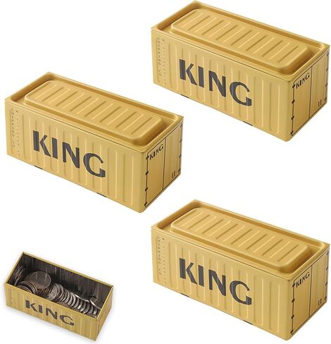 Set of 3 Industrial-Style Mini Storage Boxes – Small Metal Containers for Home Organization and Decorative Display (Blue) in Saudi Arabia