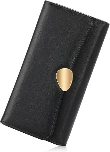 FALAN MULE Wallet for Women PU Leather Trifold Wallet Large Capacity Clutch Card Holder Purse in Saudi Arabia