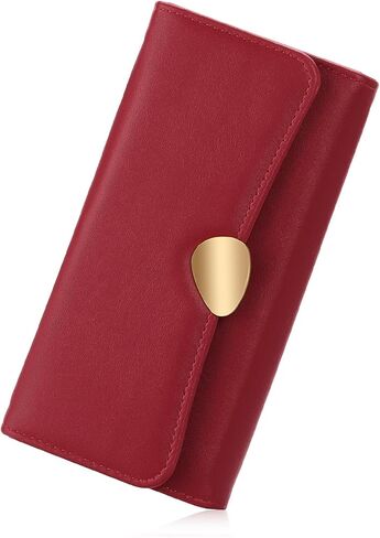 FALAN MULE Wallet for Women PU Leather Trifold Wallet Large Capacity Clutch Card Holder Purse in Saudi Arabia