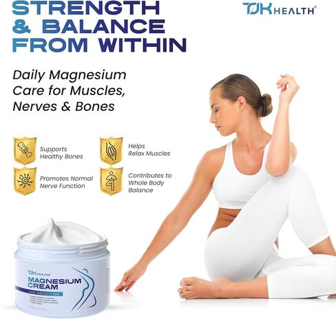 Magnesium Cream for Nerve and Muscle Comfort - Body Soothing Topical Lotion Support with Lavender Shea Butter - Nighttime Relaxing & Calming Foot & Body Rub for Legs Feet Back in Saudi Arabia