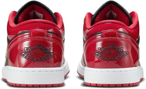 Air Jordan 1 Low Bred Patent Mens Lifestyle Shoes (Black/Vasity Red/White) Size 10 in Kuwait