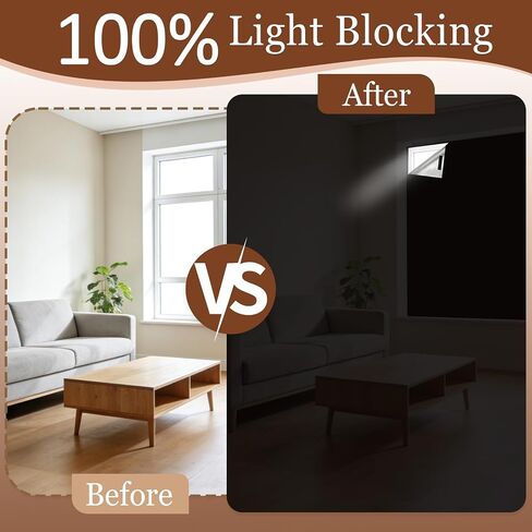 FINDMAG 100% Blackout Curtains for Bedroom, Magnetic Black Out Window Cover, 57" x 39" Portable No Drill Blinds for Windows for Theater Room, Home, Dorm, RV & Skylight, 420D Oxford Fabric in Saudi Arabia