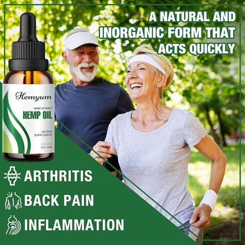 (3-Pack) Hemp Oil Drops High Potency - Pain Relief, Relax, 1,000,000 Maximum Strength Natural Hemp Oil - Organic Hemp Extract, Immune Support, Focus, Mood Enhancement in Saudi Arabia