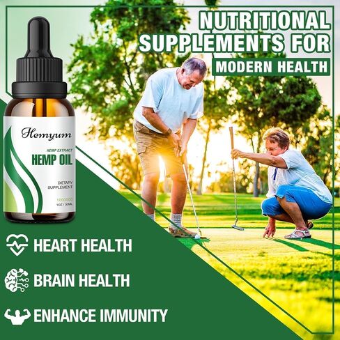 (3-Pack) Hemp Oil Drops High Potency - Pain Relief, Relax, 1,000,000 Maximum Strength Natural Hemp Oil - Organic Hemp Extract, Immune Support, Focus, Mood Enhancement in Saudi Arabia