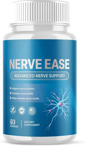 Nerve Ease Capsules, NerveEase Pills with All Natural Ingredients, Advanced Overall Health and Wellness Vitamin Supplement Formula for Maximum Strength Multivitamins Support (60 Capsules) in Saudi Arabia