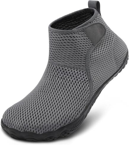 High Top Water Shoes for Women Men, Wide Toe Box Barefoot Aqua Shoes, Quick Dry Breathable Mesh Swim Shoes, Non Slip Beach Shoes for Pool River Walking in Saudi Arabia