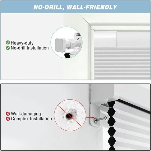 Custom Cordless Cellular Shades for Windows No Tools No Drill Blackout Honeycomb Shades Pull Down Pleated Blinds for Home Office Custom Size Color in Kuwait