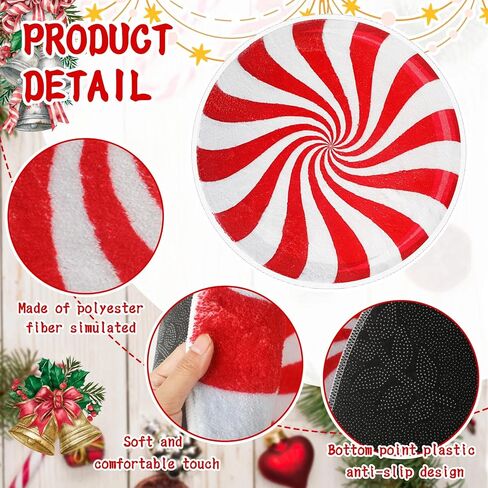 2 Pcs Christmas Gingerbread Man Bathroom Rugs, 23.62 x 27.56 Inch Non Slip Gingerbread Cookies Design Bath Mat Gingerbread Pals Bath Rug Winter Soft Absorbent Floor Mat for Tub Shower Decor in Kuwait