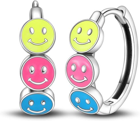 925 Sterling Silver Women Earrings, Sparkling Star and Moon Earrings, Various Hypoallergenic Earrings, Best Gift for Women in Kuwait