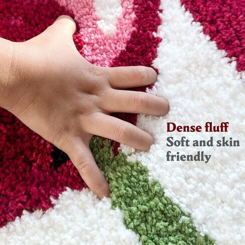 Cherry Rug, 19.5x23.5 inches Cherry Bath Mat for Bathroom, Cute and Fun Cherry Bathroom Decor, Anti Slip and Washable in Saudi Arabia