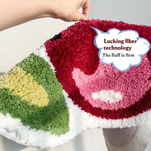 Cherry Rug, 19.5x23.5 inches Cherry Bath Mat for Bathroom, Cute and Fun Cherry Bathroom Decor, Anti Slip and Washable in Saudi Arabia