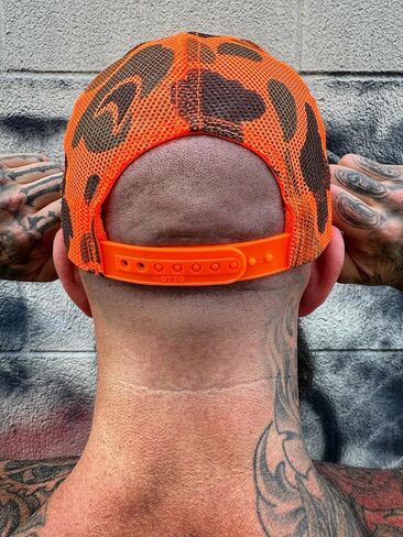 The Drive Clothing "Apache Hat for Men & Women | Funny Offensive Fitted Baseball Cap | Structured Streetwear Curved Bill Cap | Bold Statement Urban Casual Headwear | Orange in Saudi Arabia