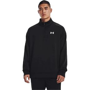 Under Armour Men's Armour Fleece ¼ Zip Active Pullover Black (as1, alpha, x_l, regular, regular, X-Large)