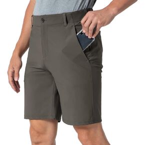 TBMPOY Men's Stretch Golf Work Shorts 5 Pockets Cargo Hiking Lightweight Quick Dry Short for Travel Camping