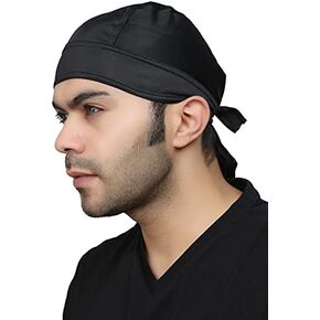 BISMAADH Quick Dry Adjustable Cooling Helmet Liner- Do Rag Headgear for Men - Skullcap for Cycling, Motorcycle, Running
