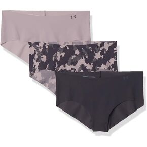 Under Armour Women's 3-Pack Pure Stretch No Show Hipster Underwear, All-Day Comfort & Ultra-Soft Fit