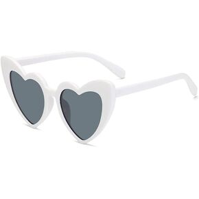 Heart Shaped Sunglasses for Women Vintage Cat Eye Mod Style Retro Glasses Party Shopping Favors
