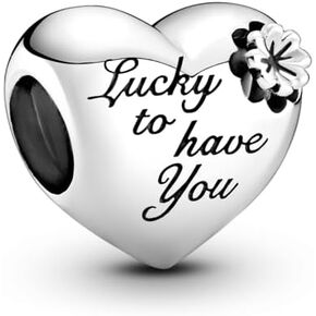 Pandora Lucky to get You, Mom Charm - أساور اللحظات المتوافقة - مجوهرات للنساء - هدية للنساء - مصنوعة من الفضة الاسترليني، مع صندوق هدايا in Kuwait