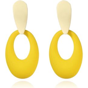 Azusa Sun Vintage Round Disc Drop Earrings for Women and Girls Boho Geometric Circular Dangling Earrings Fashion Jewelry for Party Prom