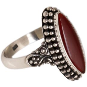 NOVICA Women's Fire and Courage Carnelian Ring