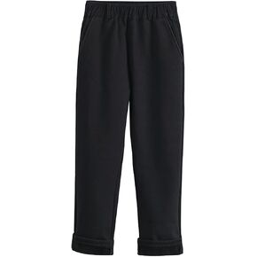 Mud Kingdom Boys and Toddler Woven Pull On Cargo Pants Fleece Lined Elastic Waist Uniform School in Kuwait
