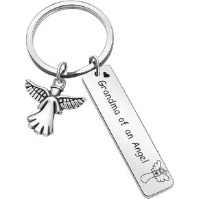 ZQEOU Grandmother Keychain Grandmother Jewelry Loss Of Baby Keychain