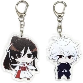 EBTY DREAMS Inc. - Set of 2 Hell's Paradise Acrylic Keychain Sagiri Yamada Asaemon, Gabimaru v1