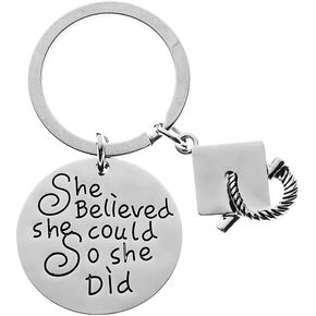 Infinity Collection - Graduation Keychain, Graduation Gifts for Graduates, Non Tarnished Key Accessories