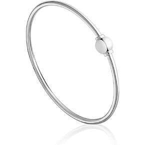 Lighthouse Creations The Traditional Sterling Silver Single Ball Threaded Bracelet from Cape Cod, FLEX