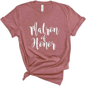 Matron of Honor Shirt. Bridal Party Shirts. Unisex T-Shirts for Wedding. Bachelorette Party Shirts.