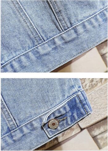 سترة Idopy الرجالية الكاجوال من الدنيم بدون أكمام مع غطاء للرأس in Kuwait