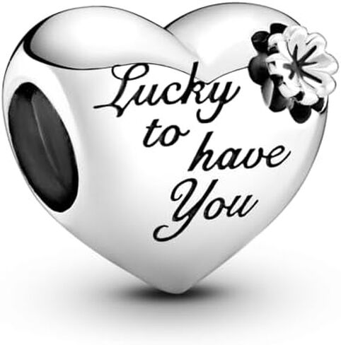 Pandora Lucky to get You, Mom Charm - أساور اللحظات المتوافقة - مجوهرات للنساء - هدية للنساء - مصنوعة من الفضة الاسترليني، مع صندوق هدايا in Kuwait