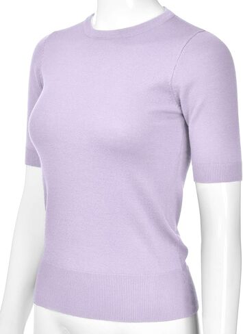 بلوفر نسائي من EIMIN برقبة دائرية 1/2 كم مقاس نحيف (S-XL) in Kuwait
