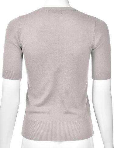 بلوفر نسائي من EIMIN برقبة دائرية 1/2 كم مقاس نحيف (S-XL) in Kuwait