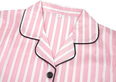 Aivtalk Women’s Satin Pajamas Set Two Piece Long Sleeve Print Button Down Sleepwear in Saudi Arabia