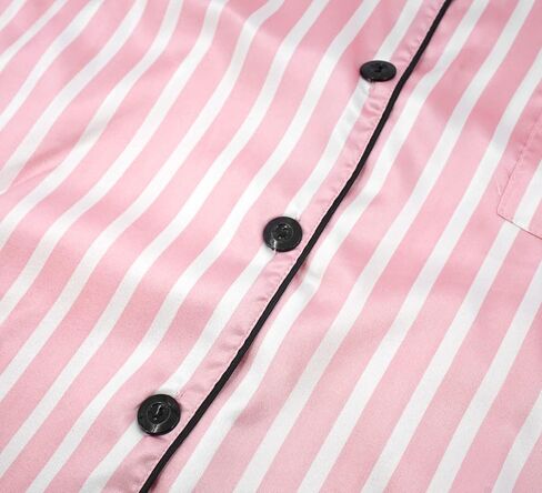 Aivtalk Women’s Satin Pajamas Set Two Piece Long Sleeve Print Button Down Sleepwear in Saudi Arabia