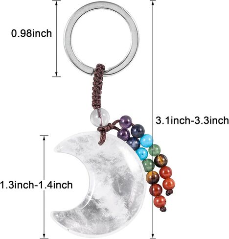 Crescent Moon Crystal Key Chains in Saudi Arabia