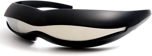 PLOPLO Futuristic Cyclops Monoblock Shield Mirrored Polarized Sunglasses UV400 in Kuwait