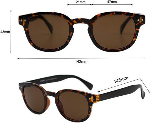 نظارات شمسية VITENZI للرجال والنساء نظارات شمسية عصرية ورائعة، ظلال مستديرة عتيقة من Lucca in Kuwait