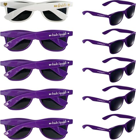 PartyGifts&beyond Bachelorette Sunglasses Womens 10Packs Bridesmaid Sunglasses Bachelorette Party Favors in Saudi Arabia