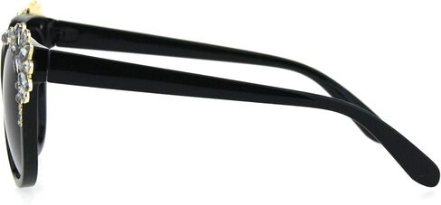 SA106 Womens Large Rhinestone Jewel Trim Plastic Butterfly Sunglasses in Saudi Arabia
